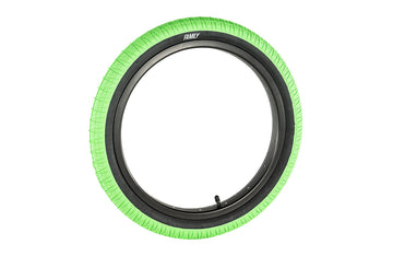 Family BMX Tyre F603 Tyre 18" x 2.2" - Green Black