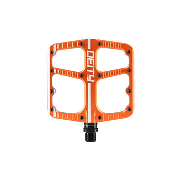 Deity Flat Trak Flat Pedal - Orange Black