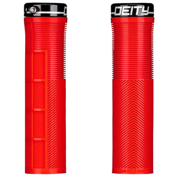Deity KnuckleDuster Lock On Grip - Red