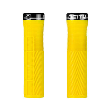Deity KnuckleDuster Lock On Grip - Yellow