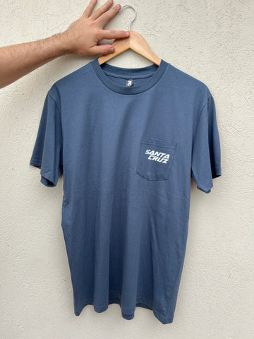 Santa Cruz Stash Pocket Tee - Maritime Blue -