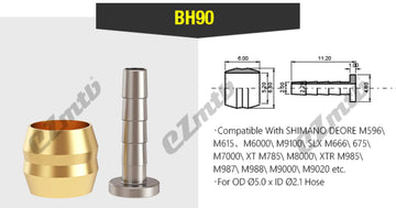 EZMTB Olive Barb - Shimano BH90 - Stainless Steel