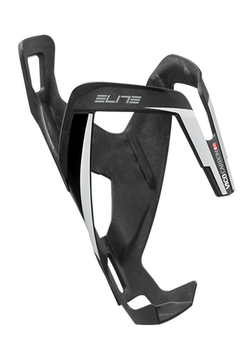 Elite Vico Carbon Bottle Cage - Matt Black White