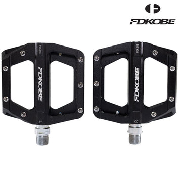 FD KOBE - Junior BMX/MTB Alloy Race Pedal - Sealed Bearings - 93mm x 95mm x 13mm - Black