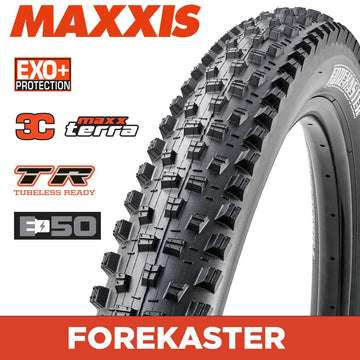 Maxxis Forekaster V2 - 27.5 X 2.40 - E-50 eBike Folding TR 60 - EXO+ 3C MaxxTerra - Black Default Title