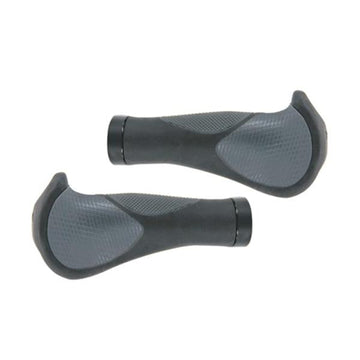 KWT Ergonomic Lock On Grips - with Locking Rings, Black/Grey