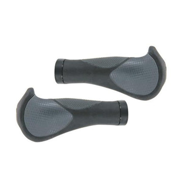 KWT Ergonomic Lock On Grips - with Locking Rings, Black/Grey
