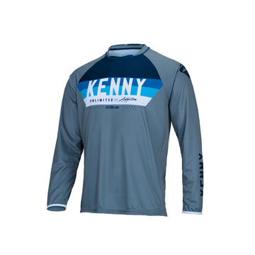 Kenny Racing Long Sleeve Elite Jersey - Grey Blue-