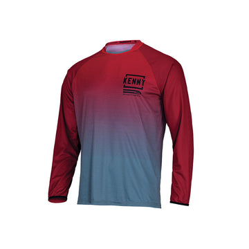Kenny Racing Long Sleeve Factory Jersey - Red/Grey -