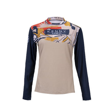 Kenny Racing Women's Long Sleeve Charger Jersey - Kaki -