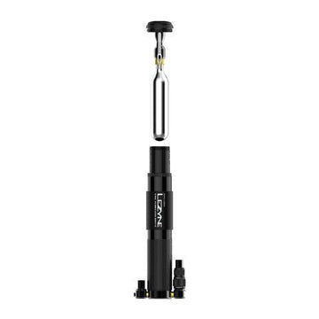 Lezyne CNC Tubeless Drive Mini Pump with C02 and Plugs, Black