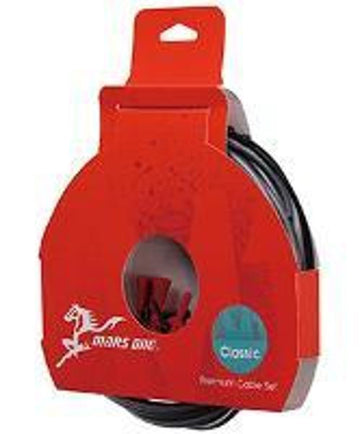 MARS ONE Gear Cable & Outer Set - Lubricated Outer 1.75m - Slick Stainless Cable Inner 1.1mm