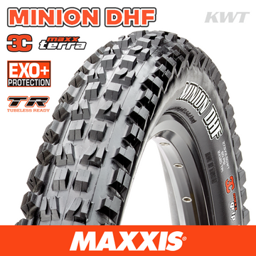 Maxxis Minion DHF - 27.5 X 2.60 WT Folding 120TPI EXO+ 3C MaxxTerra TR