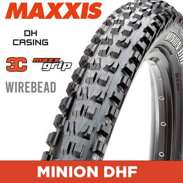 Maxxis Minion DHF - 24 X 2.40 Wirebead 60TPIx2 DH 3C MaxxGrip Default Title