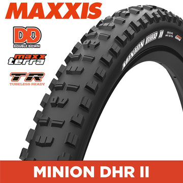Maxxis Minion DHR II 27.5X2.60 - MaxxTerra DD - Tubeless Ready 2x120TPI