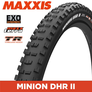 Maxxis Minion DHR II 27.5X2.60 - MaxxTerra EXO - Tubeless Ready 60TPI