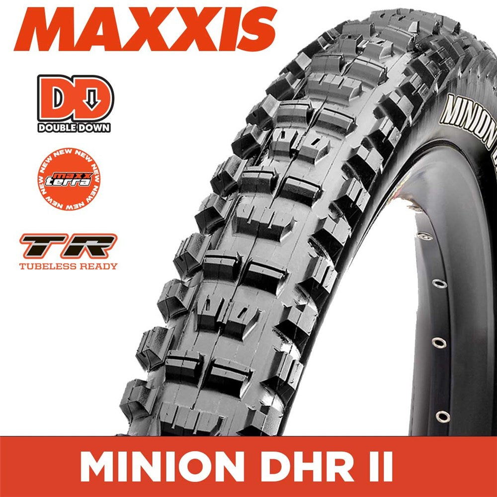 Maxxis Minion DHR II 27.5X2.50 MaxxTerra DD Tubeless Ready 2x120TPI ...