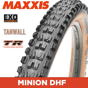 Maxxis Minion DHF - 29 X 2.60 WT Folding 60TPI EXO TR Tanwall Default Title