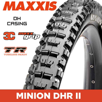 Maxxis Minion DHR II - 27.5 X 2.40 Folding 60TPIx2 DH 3C MaxxGrip TR Default Title