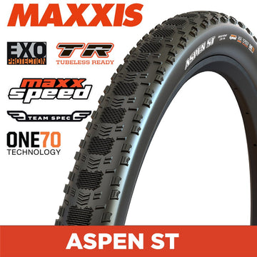 Maxxis Aspen ST Team Spec - 29 X 2.25 - Folding TR - EXO 170 TPI - MaxxSpeed XC