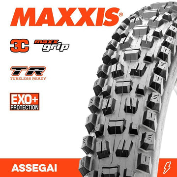 Maxxis Assegai - 27.5 X 2.50 WT - Folding TR - EXO + 60 TPI - 3C MaxxGrip - Black