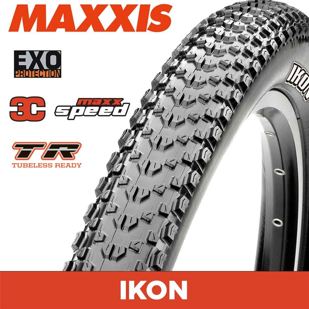 Maxxis Ikon 26 X 2.20 Folding 120TPI EXO 3C MaxxSpeed TR – Jonny