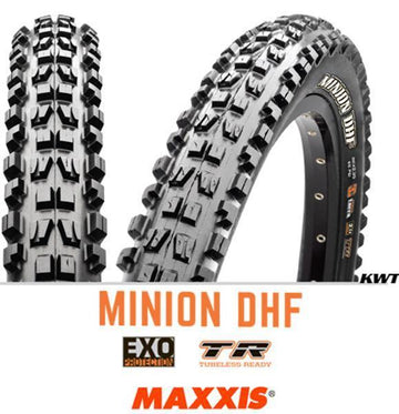 Maxxis Minion DHF - 26 X 2.50 WT Folding 60TPI EXO TR