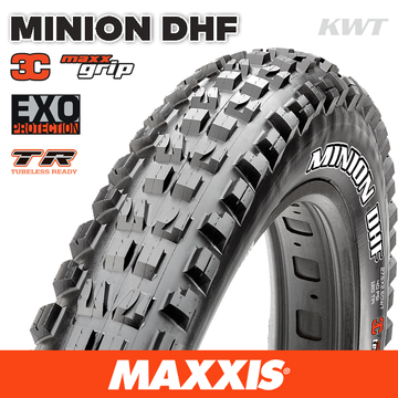 Maxxis Minion DHF - 27.5 X 2.50 WT Folding 60TPI EXO 3C MaxxGrip TR