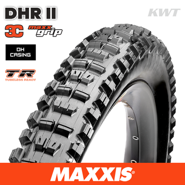 Maxxis Minion DHR II - 27.5 X 2.40 Folding 60TPIx2 DH 3C MaxxGrip TR Default
