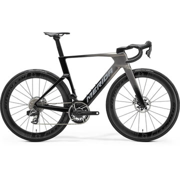 27 Merida Reacto 10K Aero Road Bike - Grey/Black/Silver -