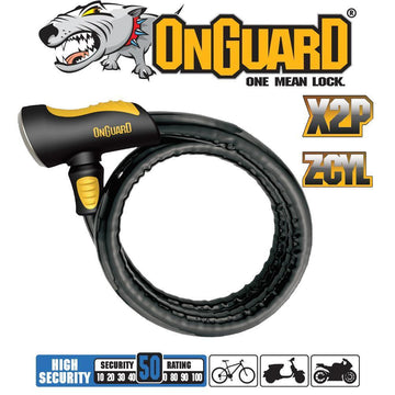 OnGuard Rottweiler Series - Armoured Cable Keyed - 100cm x 20mm