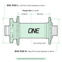 OneUp Components 6 Bolt Front 28H Hub -