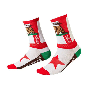 Oneal Performance Sock -California Red/White/Brown -
