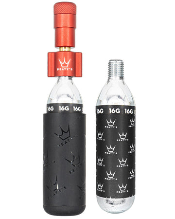Peaty's CO2 Holeshot Inflator - ROAD (16g) - Red