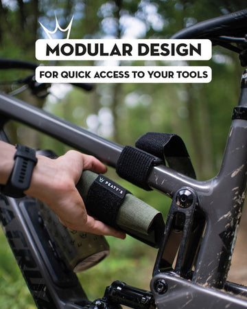 Peaty's Holdfast Trail Tool Wrap - Nightrider Black