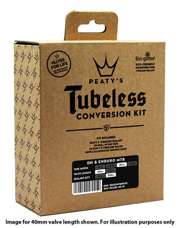 Peaty's Tubeless Conversion Kit 30mm - Enduro / DH - Valve Length 42mm