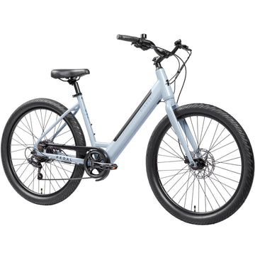 Breeze ST Electric Cruiser Bike - Gloss Pearl White -