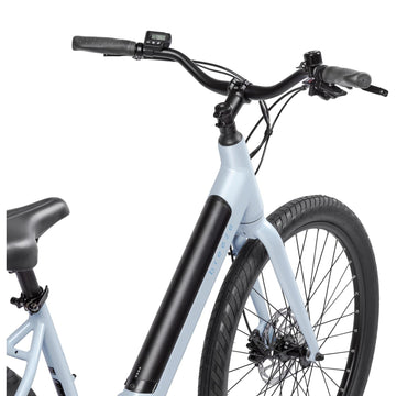 Breeze ST Electric Cruiser Bike - Gloss Pearl White -