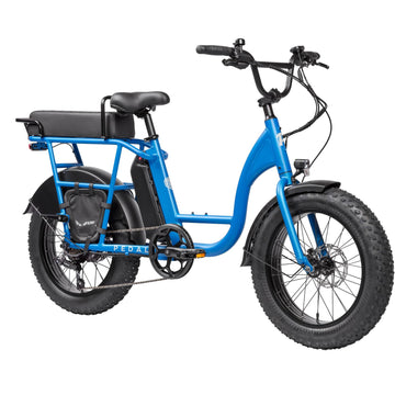 Pedal Brewer Electric Cruiser Bike 468Wh - Reef Blue