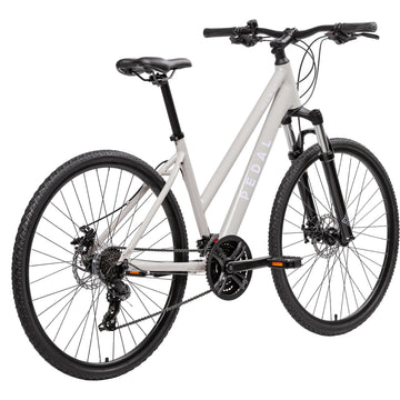 Pedal Hawk 2 Hybrid Bike - Gloss Cool Grey/Lilac -