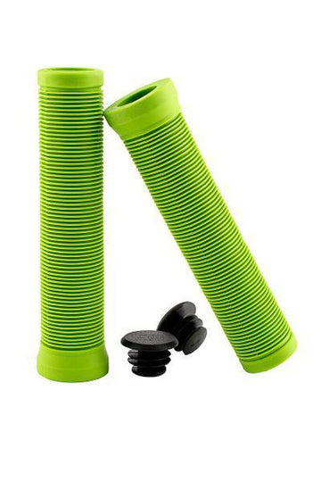 QBP BMX Grips - Ribbed 145mm, Green Default