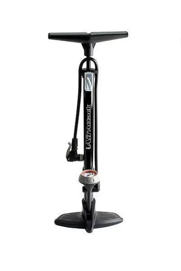 QBP FLOOR PUMP AIR ATTACK - Alloy Barrel, Plastic Base, Twin Head Valve - 120 PSI