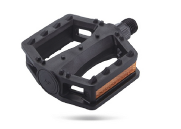 QBP Pedal Nylon Plastic 1/2 x 1/8 - Black Default