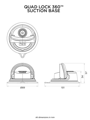 Quad Lock 360 Suction Base