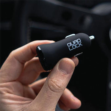 Quad Lock Dual Usb 12v Car Charger