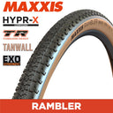 Maxxis Rambler Gravel - 700 X 45 120 TPI Folding - HYPR-X EXO TR - Tanwall