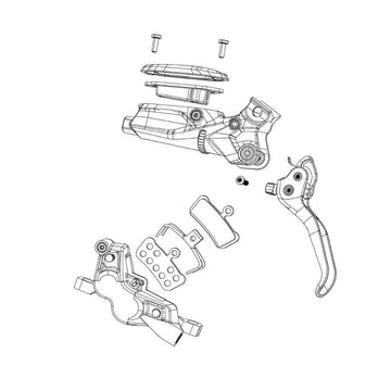 Sram Disc Brake Pads Organic/Steel - Trail/Guide - Powerful