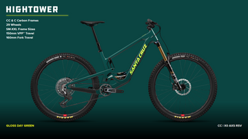 25 Santa Cruz Hightower 4 CC - XX AXS Kit RSV - Gloss Green Day -