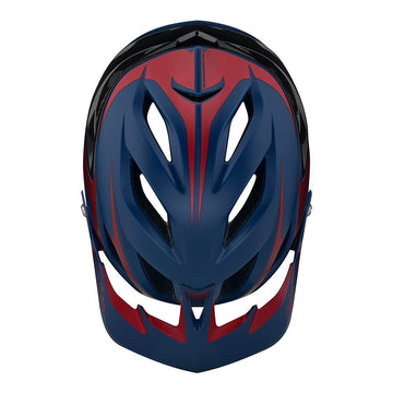TLD A3 Mips Helmet - Fang Blue/Burgundy -