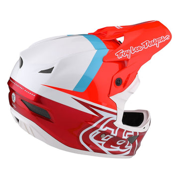 TLD D3 Fibrelite Helmet - Slant Red -